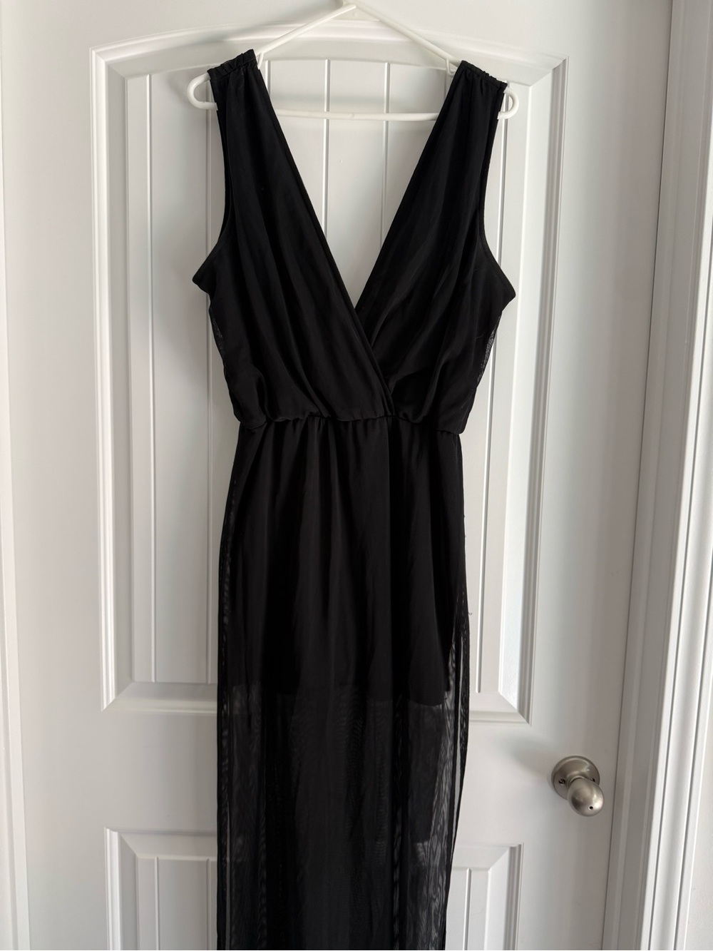 Classic Black V-Neck Romper Dress